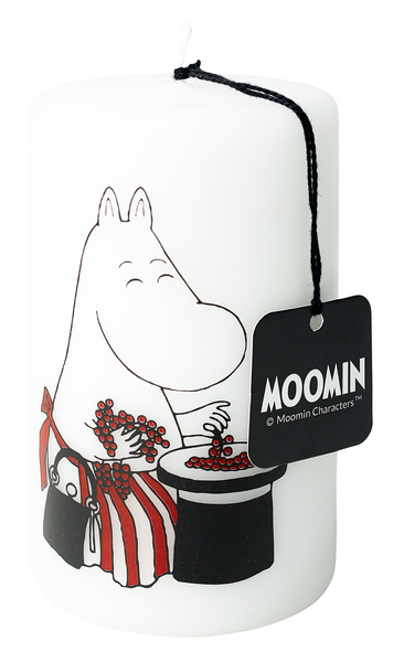 Moomin Mamma pöytäkynttilä 70x120mm valkoinen 55h