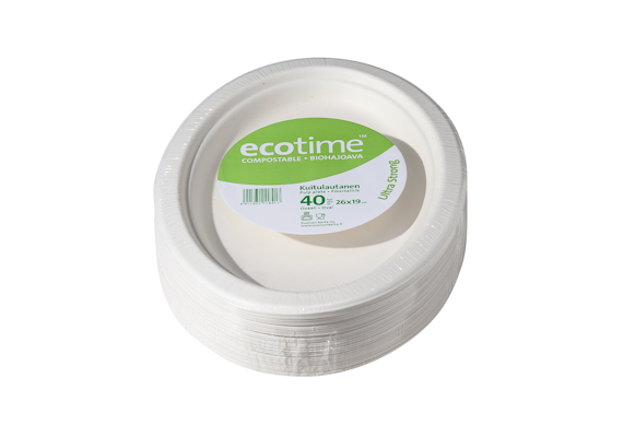 Ecotime kuitulautanen ovaali 40kpl/26x19cm