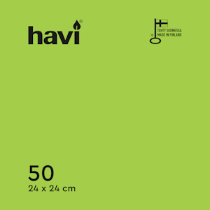 Havi lautasliina 24cm 50kpl lime