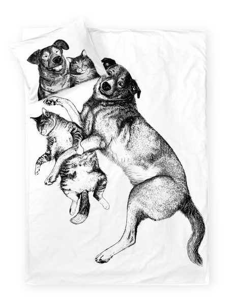 Finlayson Selviytyjät pussilakanasetti 150x210 cm + 50x60 cm