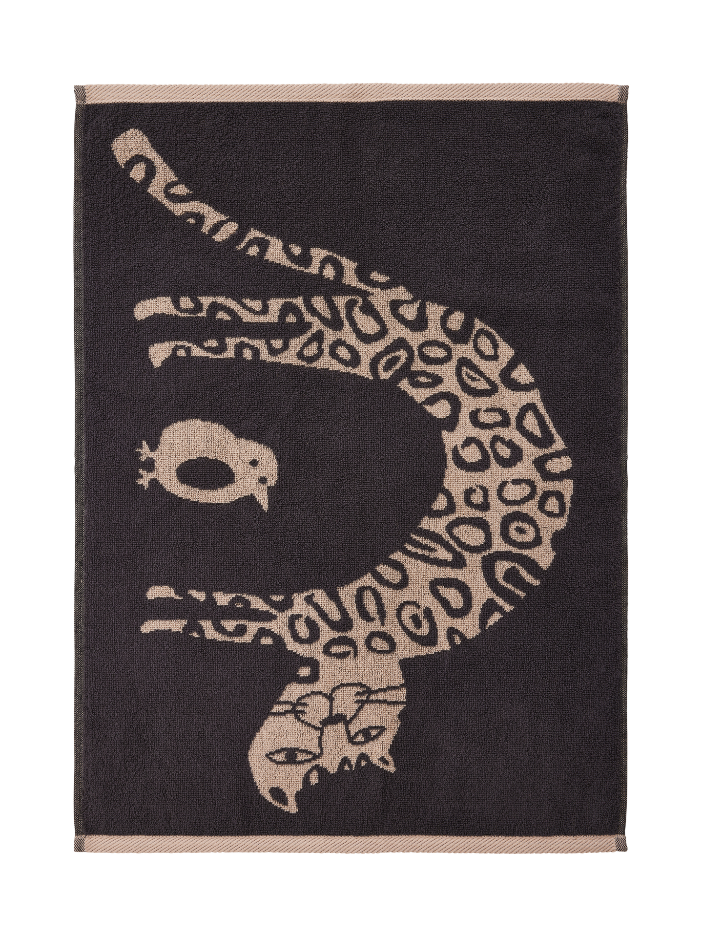 Finlayson Käpälämäki käsipyyhe 50x70 cm tummanharmaa-beige