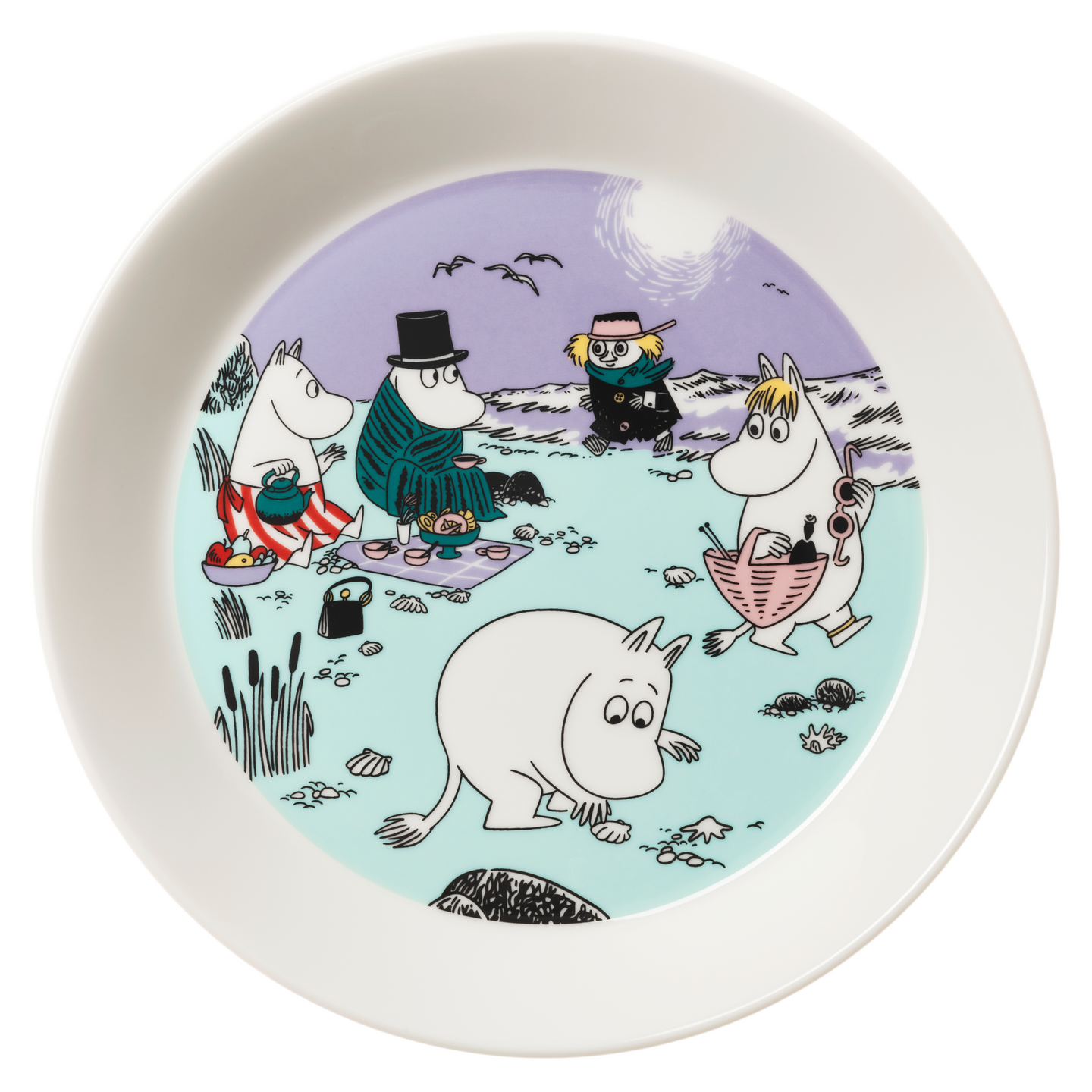 Moomin Arabia lautanen 19 cm Rantapäivä