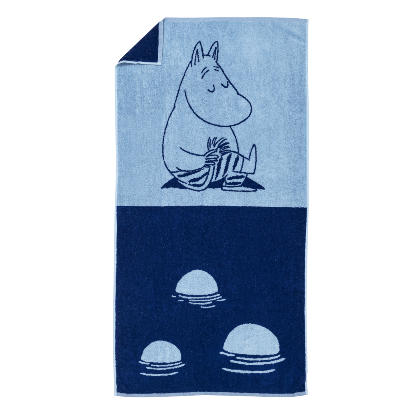 Moomin Arabia Muumi kylpypyyhe 70x140 Muumipeikko sin.GOTS