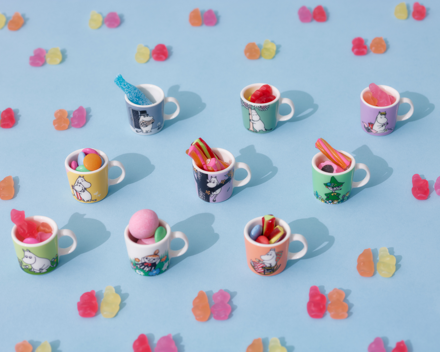 Moomin Arabia Muumi mini muki Sydänkäpyset