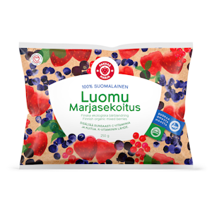 Pakkasmarja 100 % Kotimainen Luomu Marjasekoitus 250 g pakaste