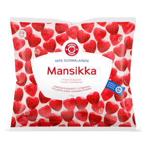 Pakkasmarja mansikka 1kg kotimainen pakaste