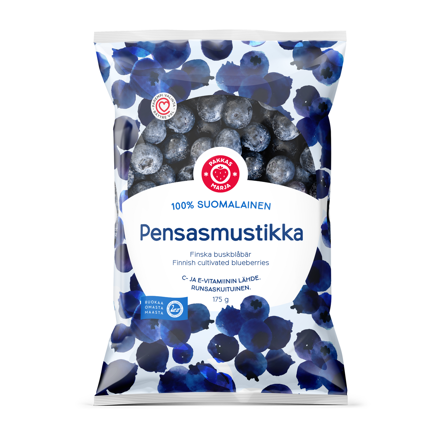 Pakkasmarja suomalainen pensasmustikka 175g pakaste