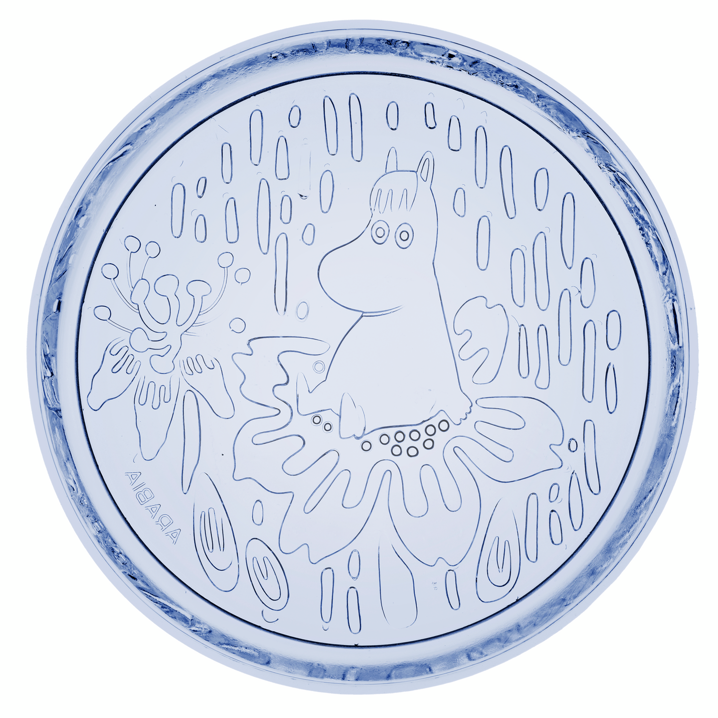 Moomin Arabia Muumi lautanen 155 mm vedensininen