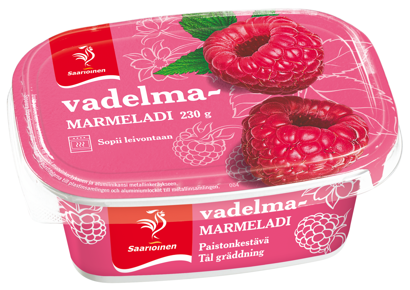 Saarioinen Vadelmamarmeladi 230g