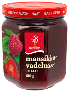 Saarioinen Mansikka-vadelmahillo 500g