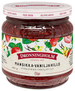 Dronningholm Mansikka-vaniljahillo 440 g