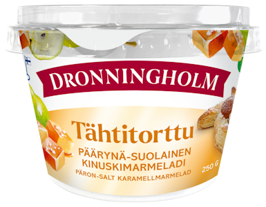 Dronningholm Tähtitorttu Päärynä-suolainen kinuskimarmeladi 250g