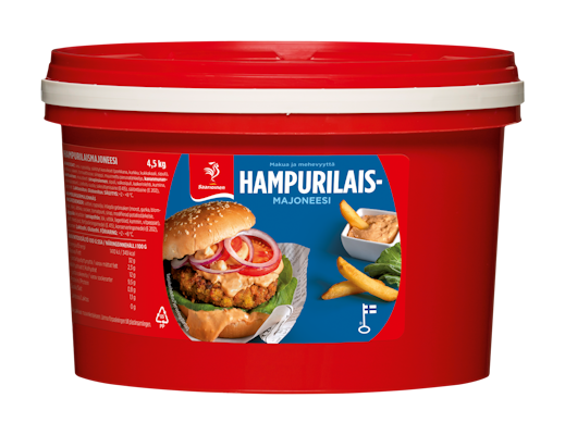 Saarioinen hampurilaismajoneesi 4,5kg