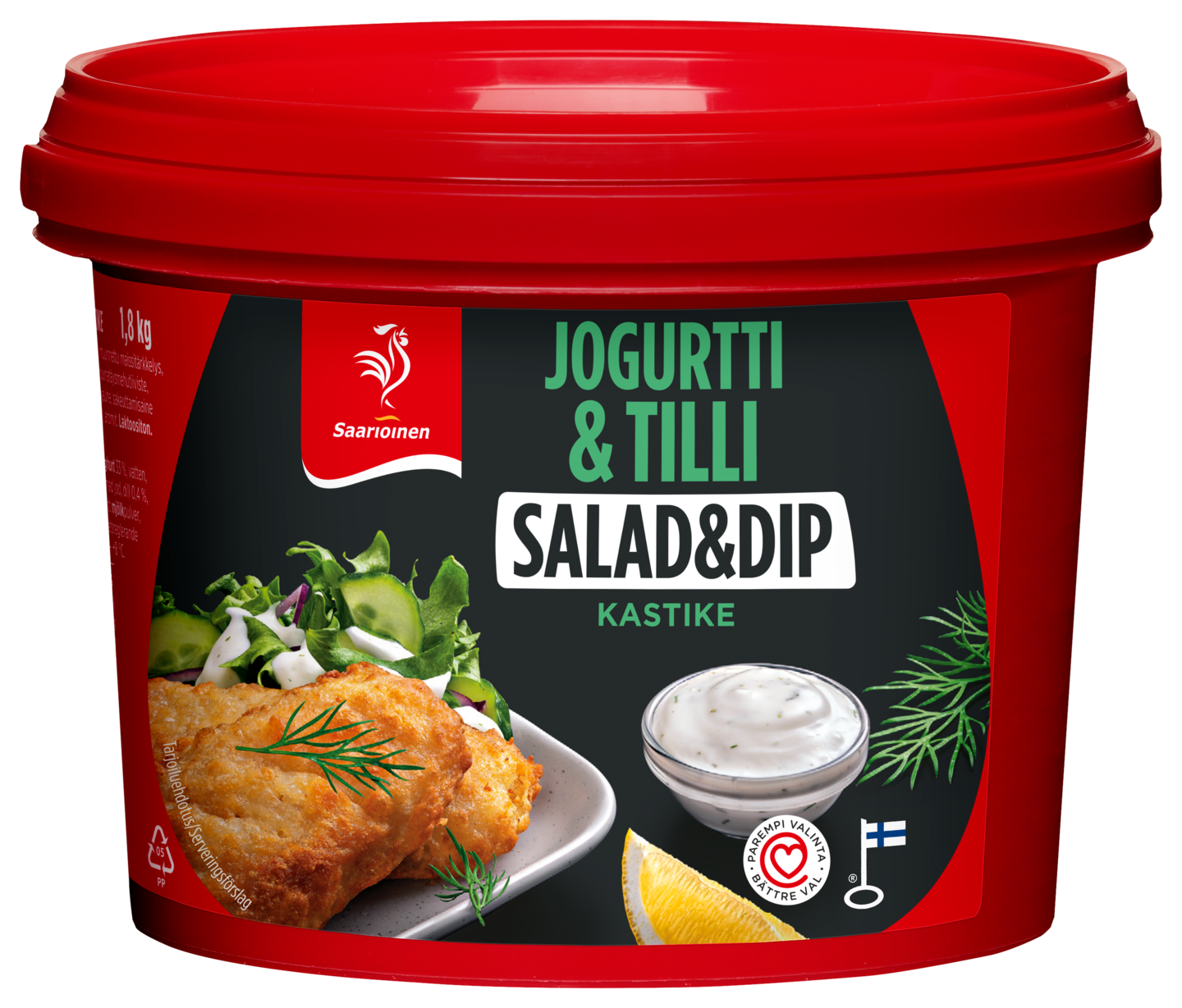 Saarioinen Jogurtti & tilli salaatti- ja dippikastike 1,8kg