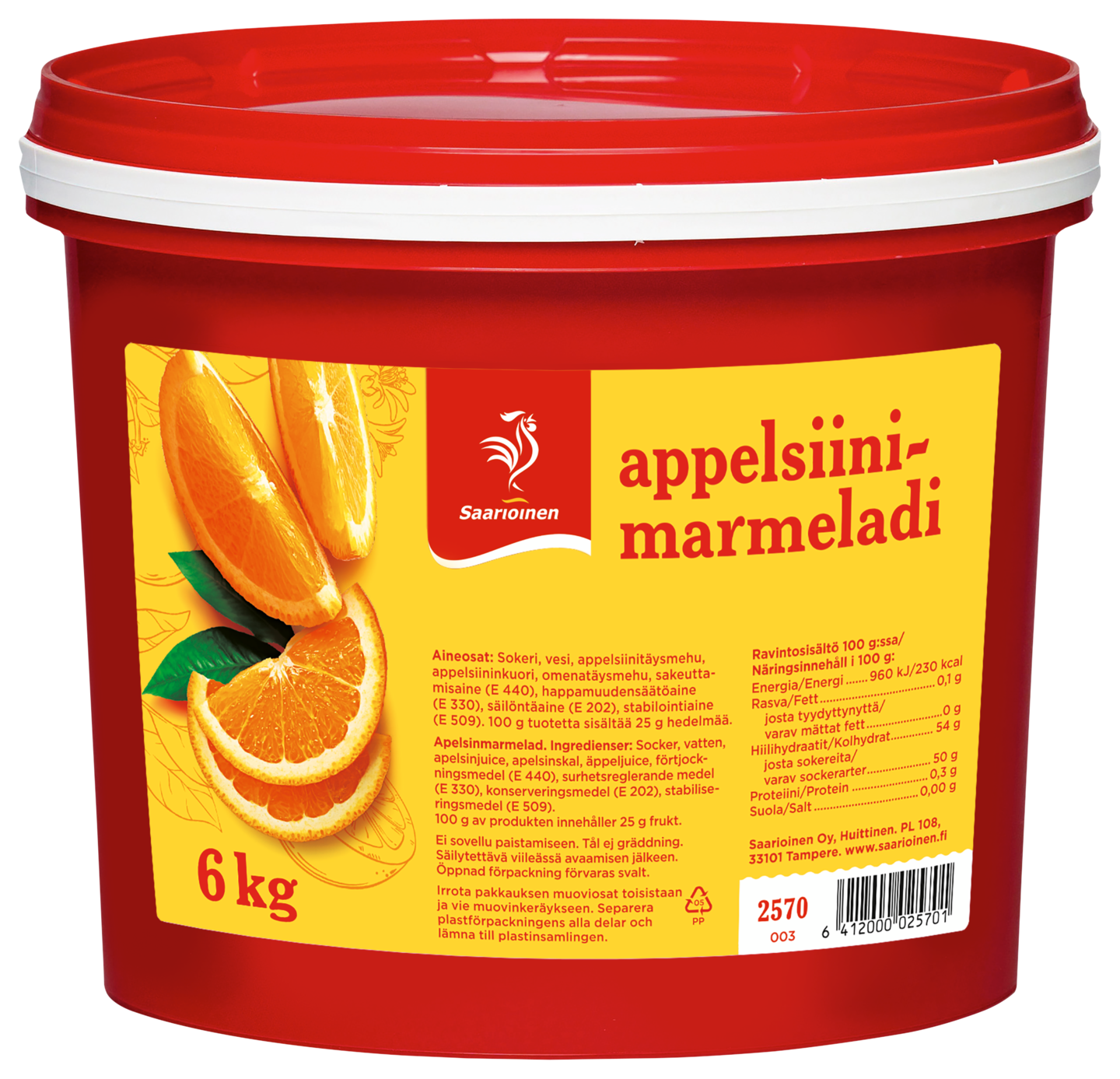 Saarioinen appelsiinimarmeladi 6kg