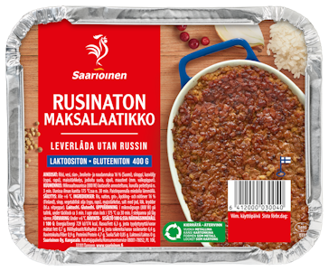 Saarioinen Maksalaatikko 400 g laktoositon/rusinaton