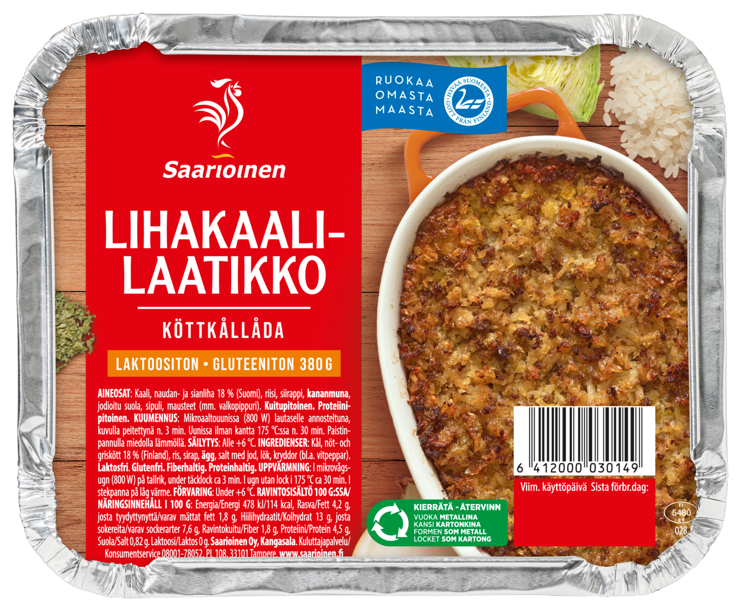 Saarioinen Lihakaalilaatikko 380 g