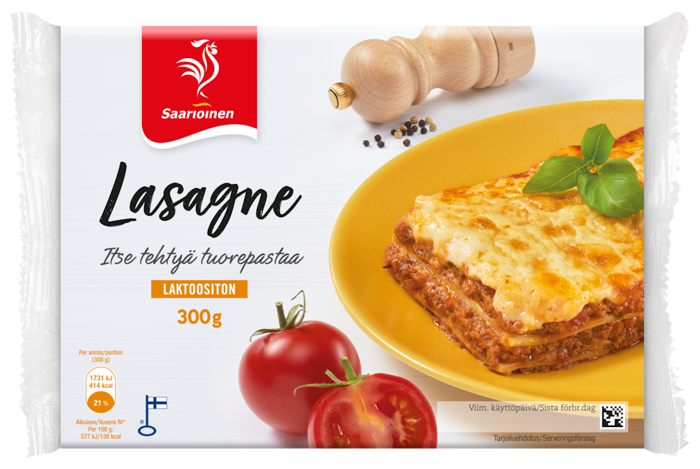 Saarioinen lasagne 300g — HoReCa-tukku Kespro