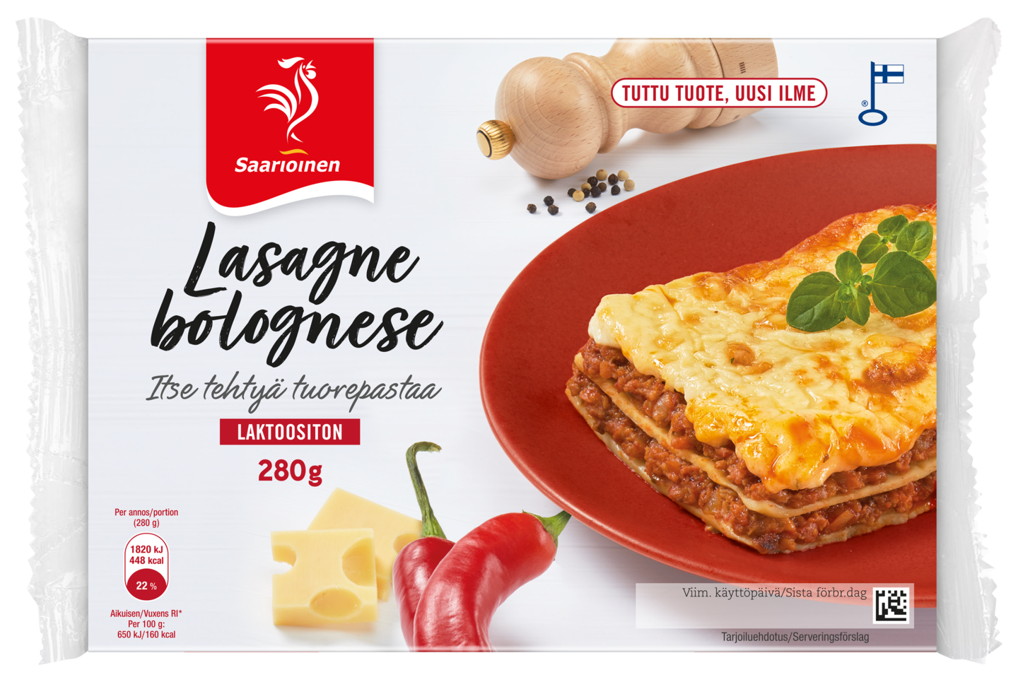 Saarioinen lasagne bolognese 280g | K-Ruoka Verkkokauppa