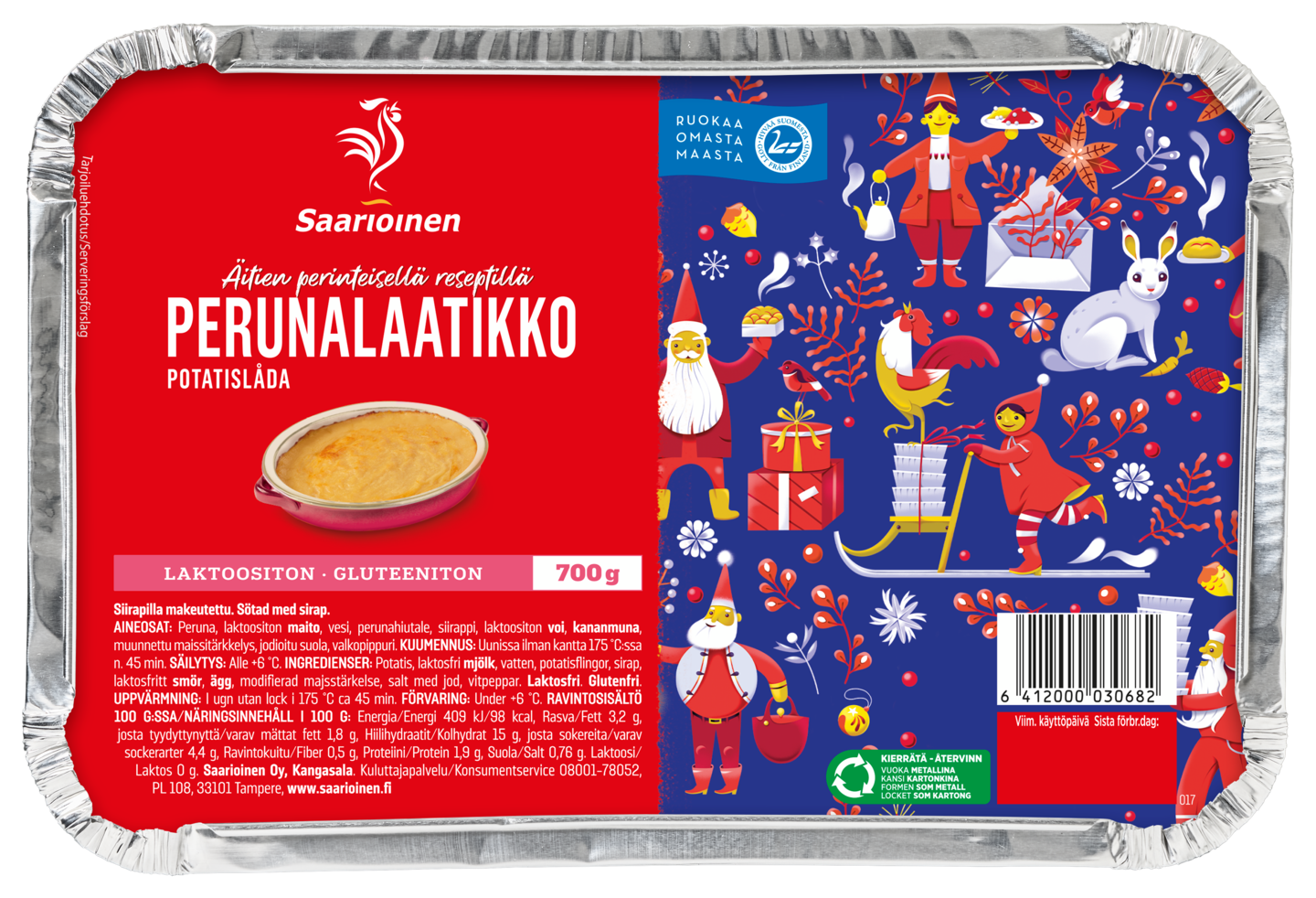 Saarioinen Perunalaatikko 700 g | K-Ruoka Verkkokauppa