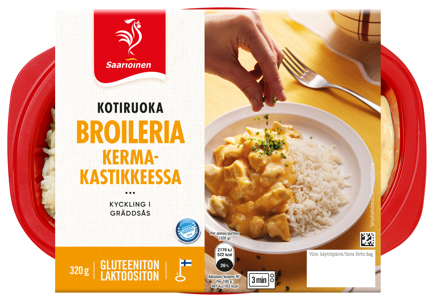 Saarioinen broileria kermakastikkeessa 320g