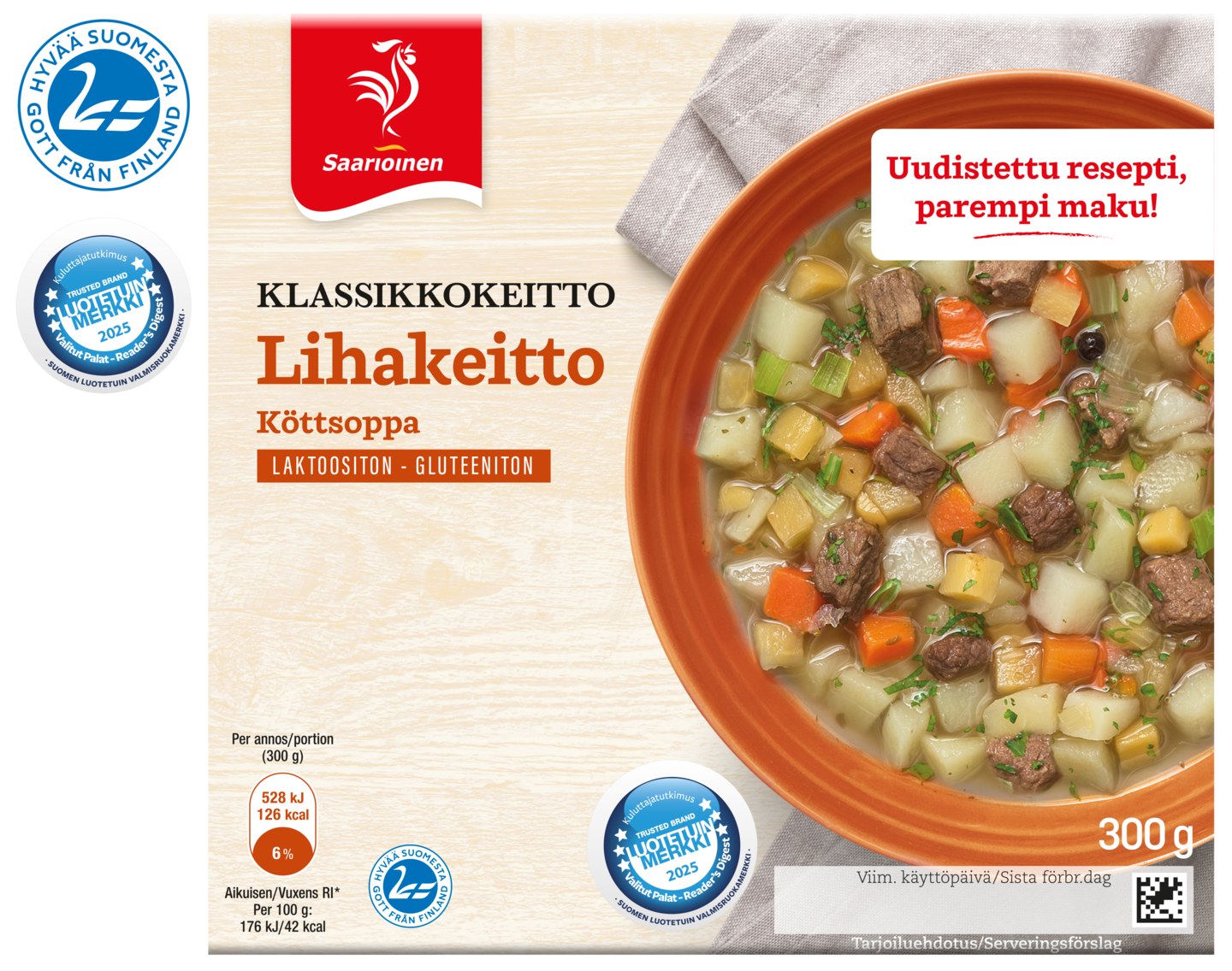 Saarioinen Klassikkokeitto lihakeitto 300 g