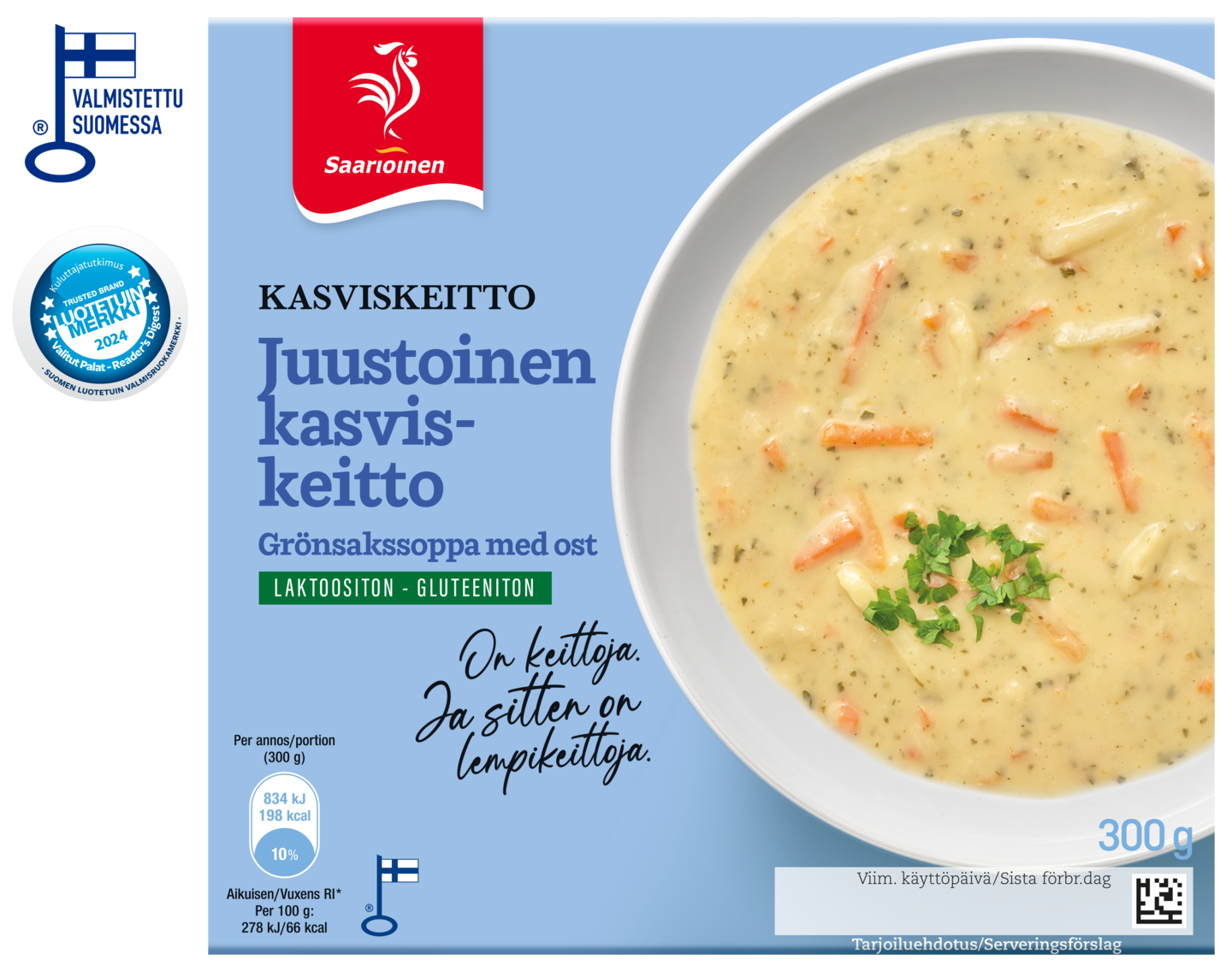 Saarioinen Juustoinen kasviskeitto 300 g