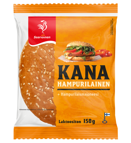 Saarioinen kanahampurilainen 150g | K-Ruoka Verkkokauppa