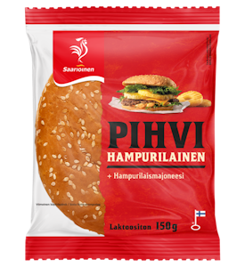 Saarioinen pihvihampurilainen 150g