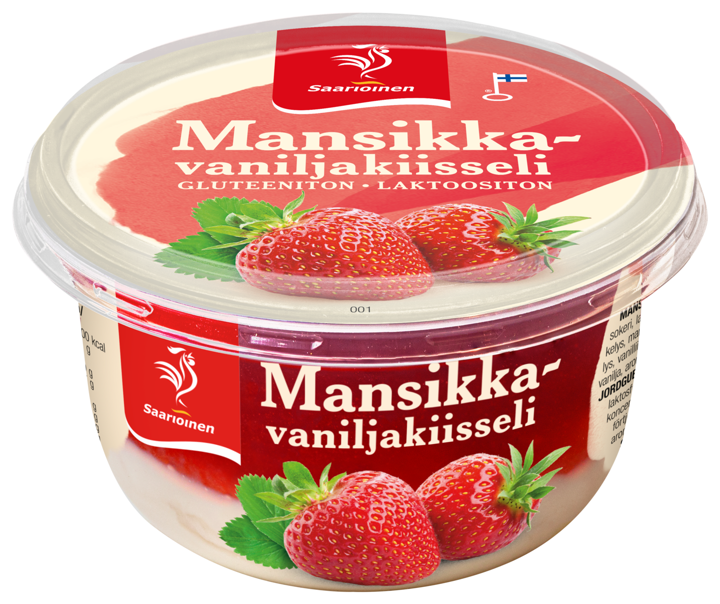 Saarioinen mansikka-vaniljakiisseli 175g