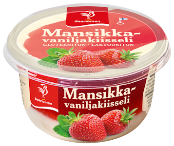 Saarioinen mansikka-vaniljakiisseli 175g