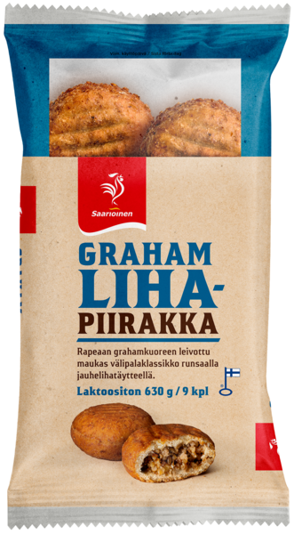 Saarioinen Grahamlihapiirakka 630 g 9 kpl