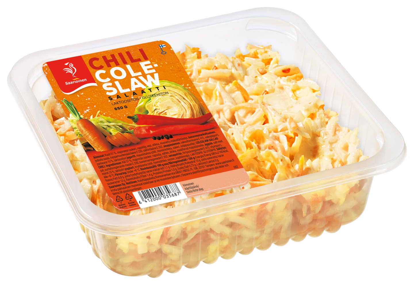 Saarioinen coleslaw-salaatti chili 650g | K-Ruoka Verkkokauppa
