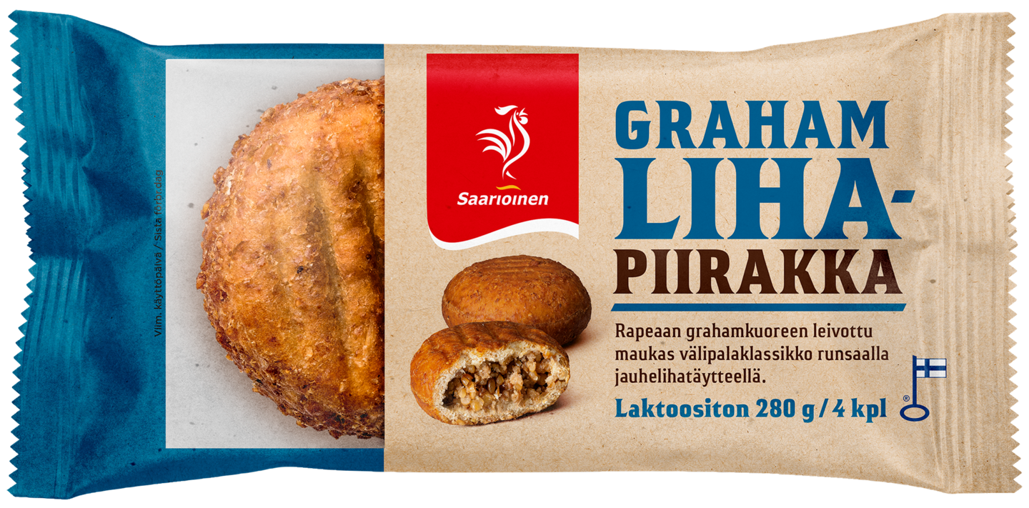 Saarioinen Grahamlihapiirakka 280 g 4 kpl — HoReCa-tukku Kespro