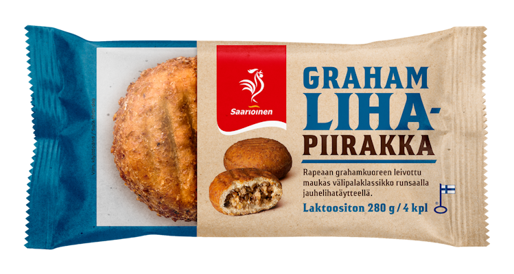 Saarioinen Grahamlihapiirakka 280 g 4 kpl