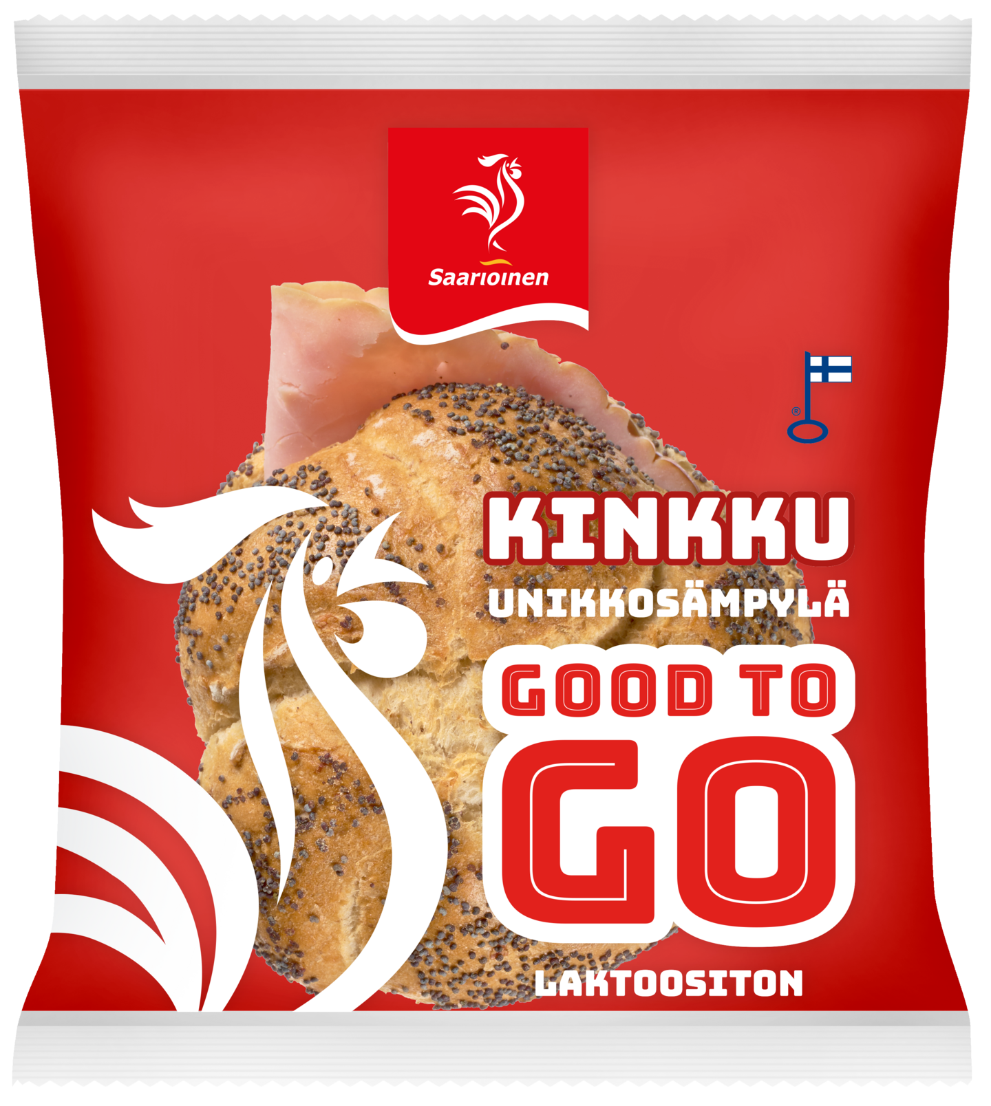 Saarioinen Good to Go unikkosämpylä kinkku 130 g