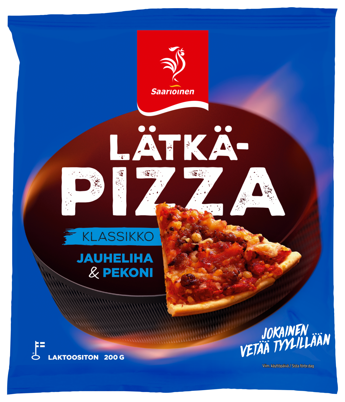 Saarioinen jauheliha-pekonipizza 200g