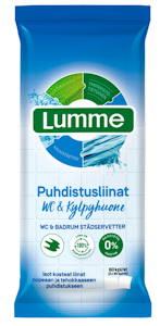 Lumme wc ja kylpyhuone puhdistusliinat 60kpl hajusteeton