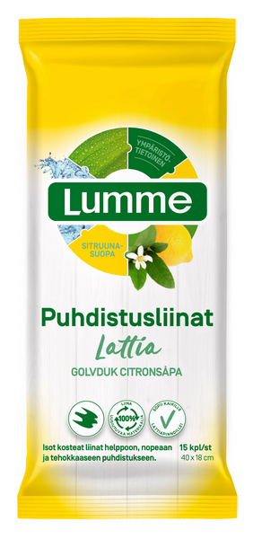 Lumme lattian puhdistusliinat 15kpl