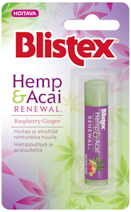 Blistex Hemp & Acai Renewal Raspberry Ginger Vadelma-inkivääri huulivoide 4,25g