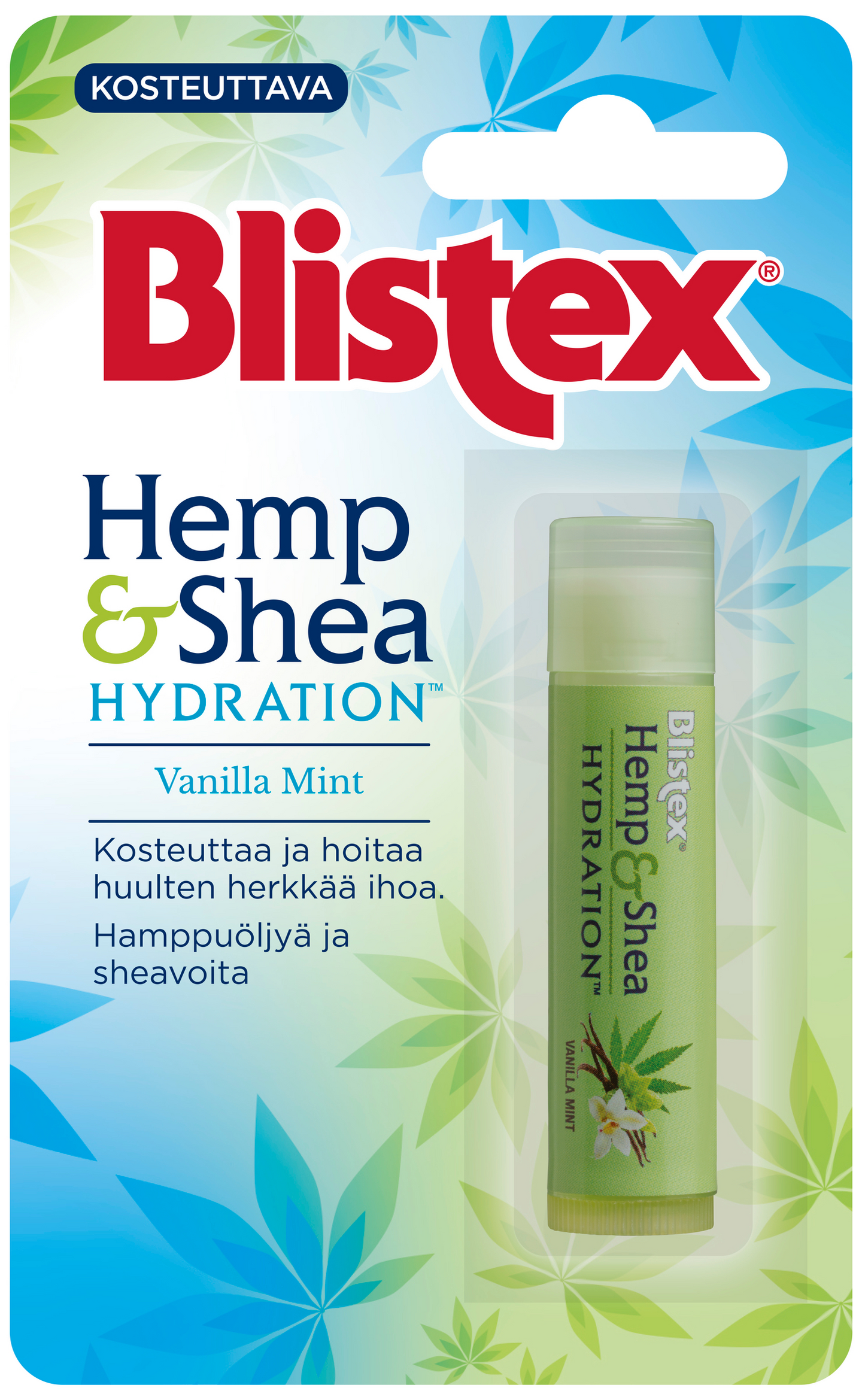 Blistex Hemp & Shea Hydration Vanilla Mint Vanilja-minttu huulivoide 4,25g