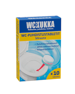 WC Kukka Sitruuna WC-Puhdistustabletti 10x25g