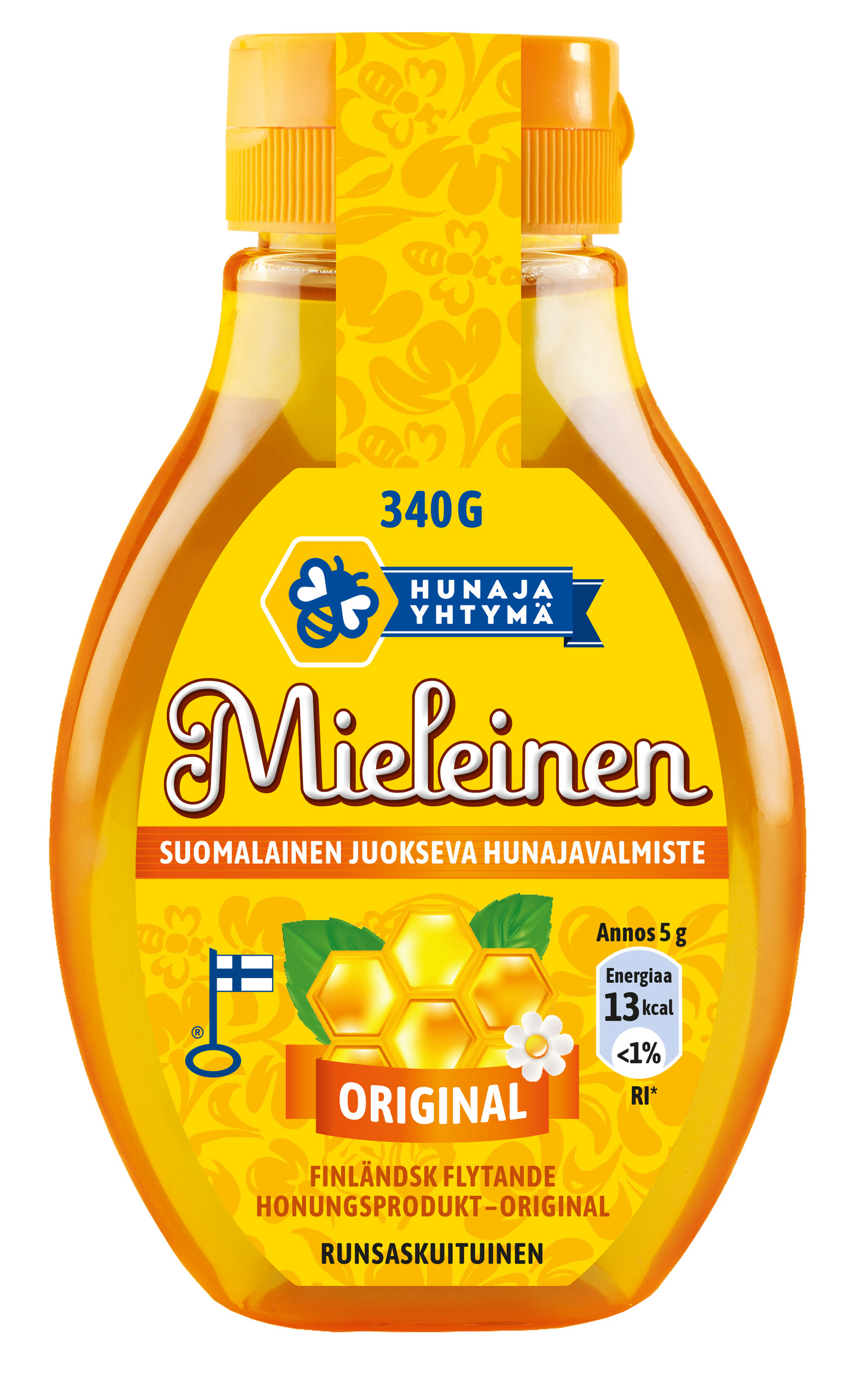 Mieleinen suomalainen juokseva hunajavalmiste original 340g