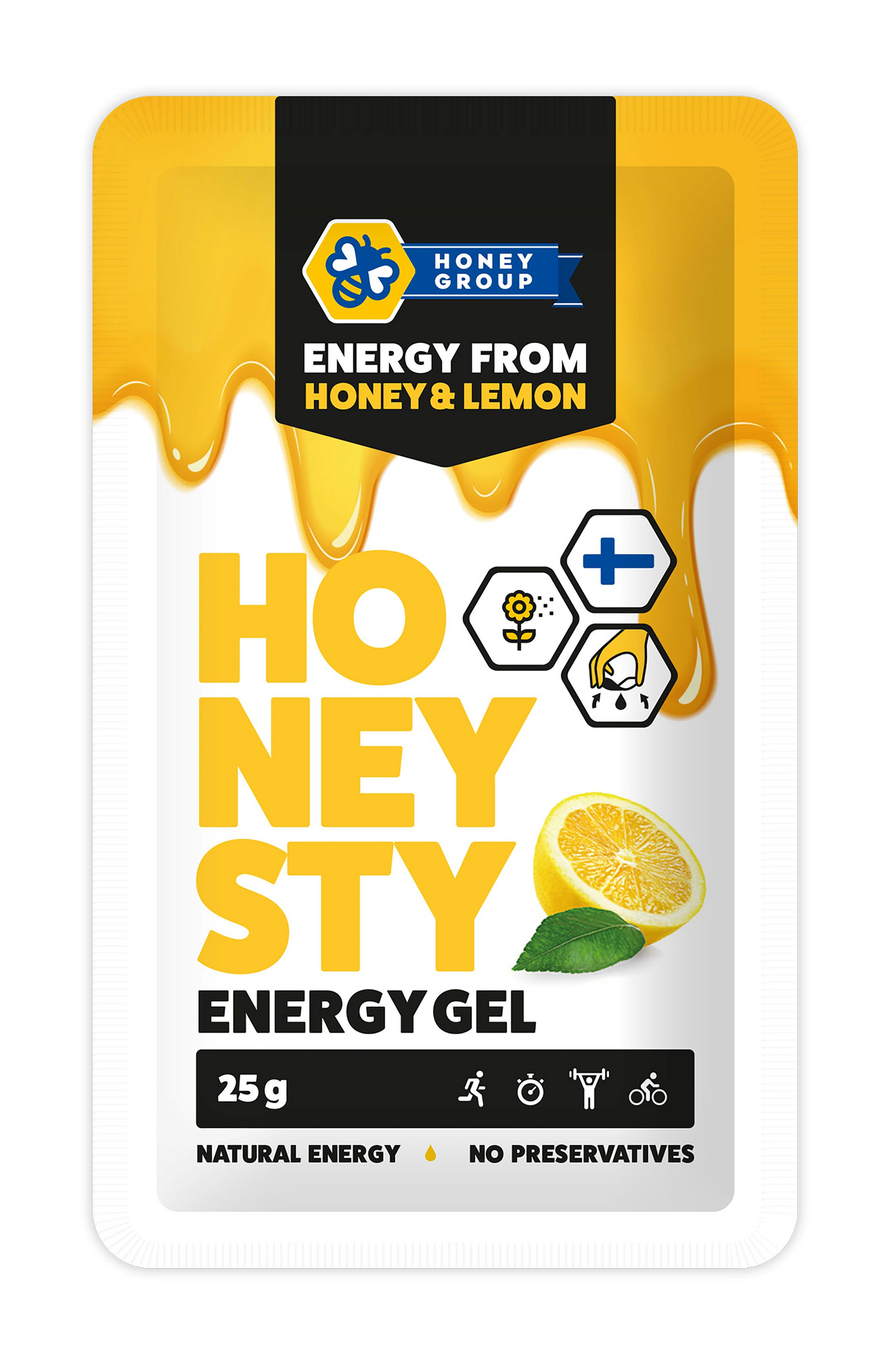 Honeysty Energiageeli 25g sitruuna