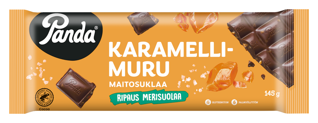 Panda maitosuklaa karamellimuru ripaus merisuolaa 145g