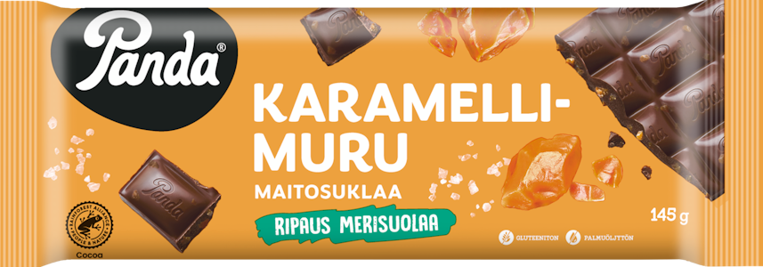 Panda maitosuklaa karamellimuru ripaus merisuolaa 145g