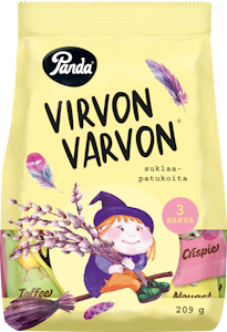 Panda virvon varvon suklaapatukoita 209g