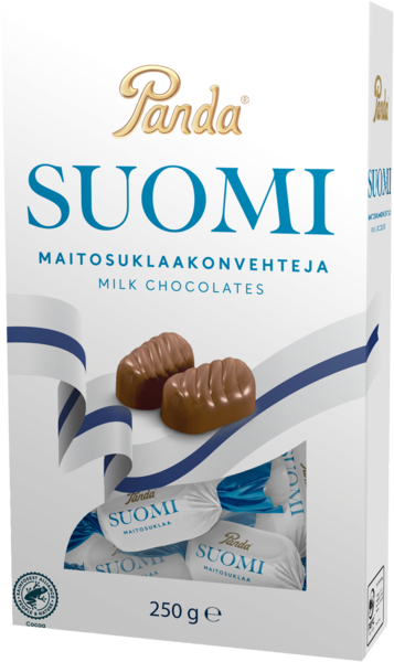 Panda Suomi maitosuklaakonvehteja 250g