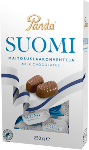 Panda Suomi maitosuklaakonvehteja 250g