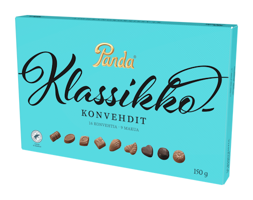 Panda klassikkokonvehdit rasia 150g